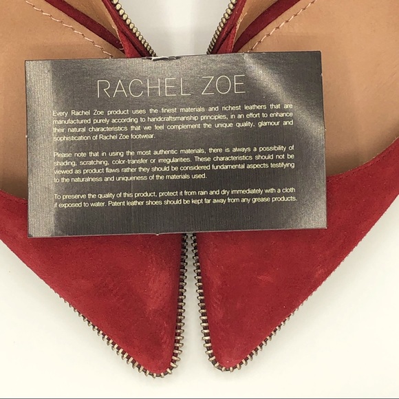 RACHEL ZOE SUEDE “MOTO” STYLE PUMP - Picture 5 of 15